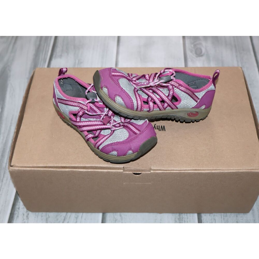 Chaco Kids Junior Performance Footwear Hiking Shoes Purple & Gray Size 11 EU 29